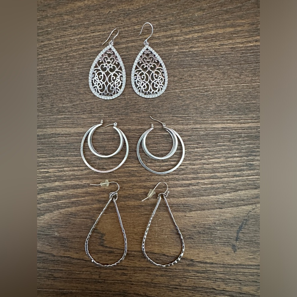 Set of 3 pairs of Earrings